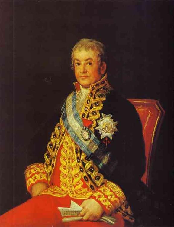 Francisco Jose de Goya Portrait of Jose Antonio, Marques Caballero Kepmasa Sweden oil painting art
